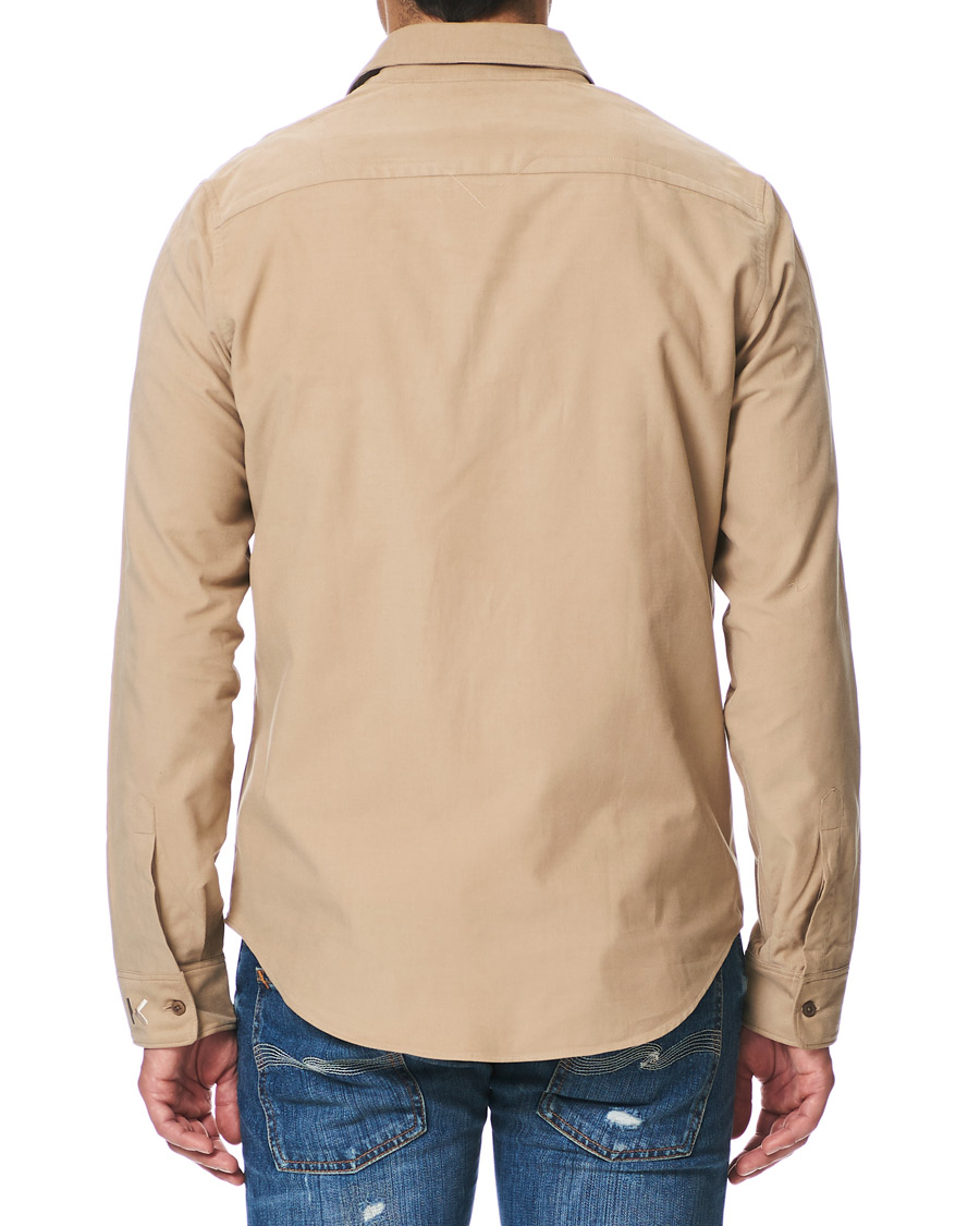 Herre | Skjorter | KENZO | Slim Fit Corduroy Shirt Beige