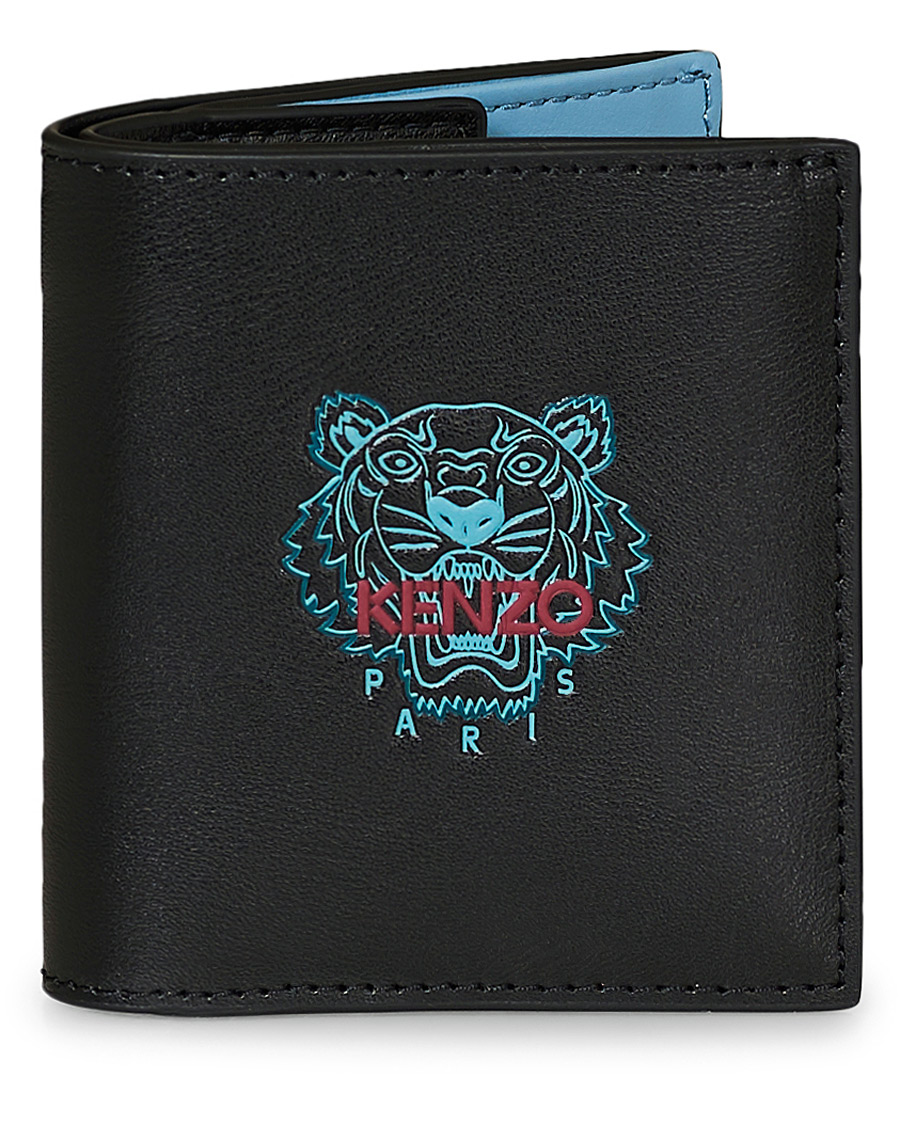 Herre | KENZO Tiger Icon Slim Fold Wallet Black | KENZO | Tiger Icon Slim Fold Wallet Black
