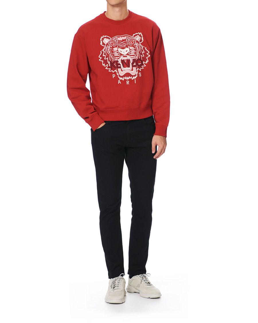 Herre | Trøjer | KENZO | Icon Tiger Crew Neck Sweatshirt Red