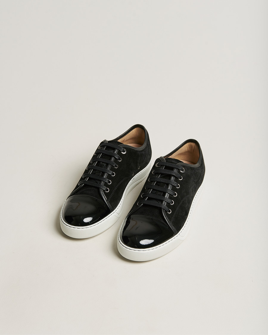 Herre | Sommer | Lanvin | Patent Cap Toe Sneaker Black