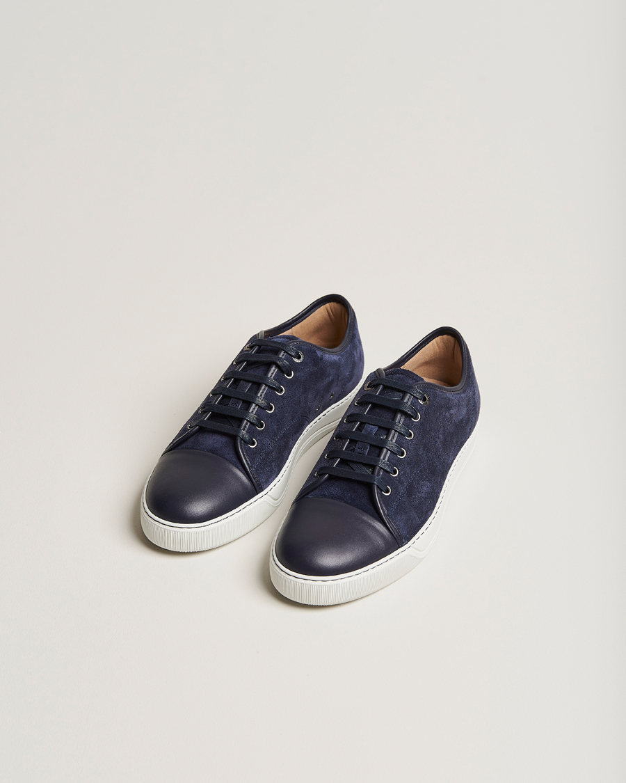 Herre |  | Lanvin | Nappa Cap Toe Sneaker Navy