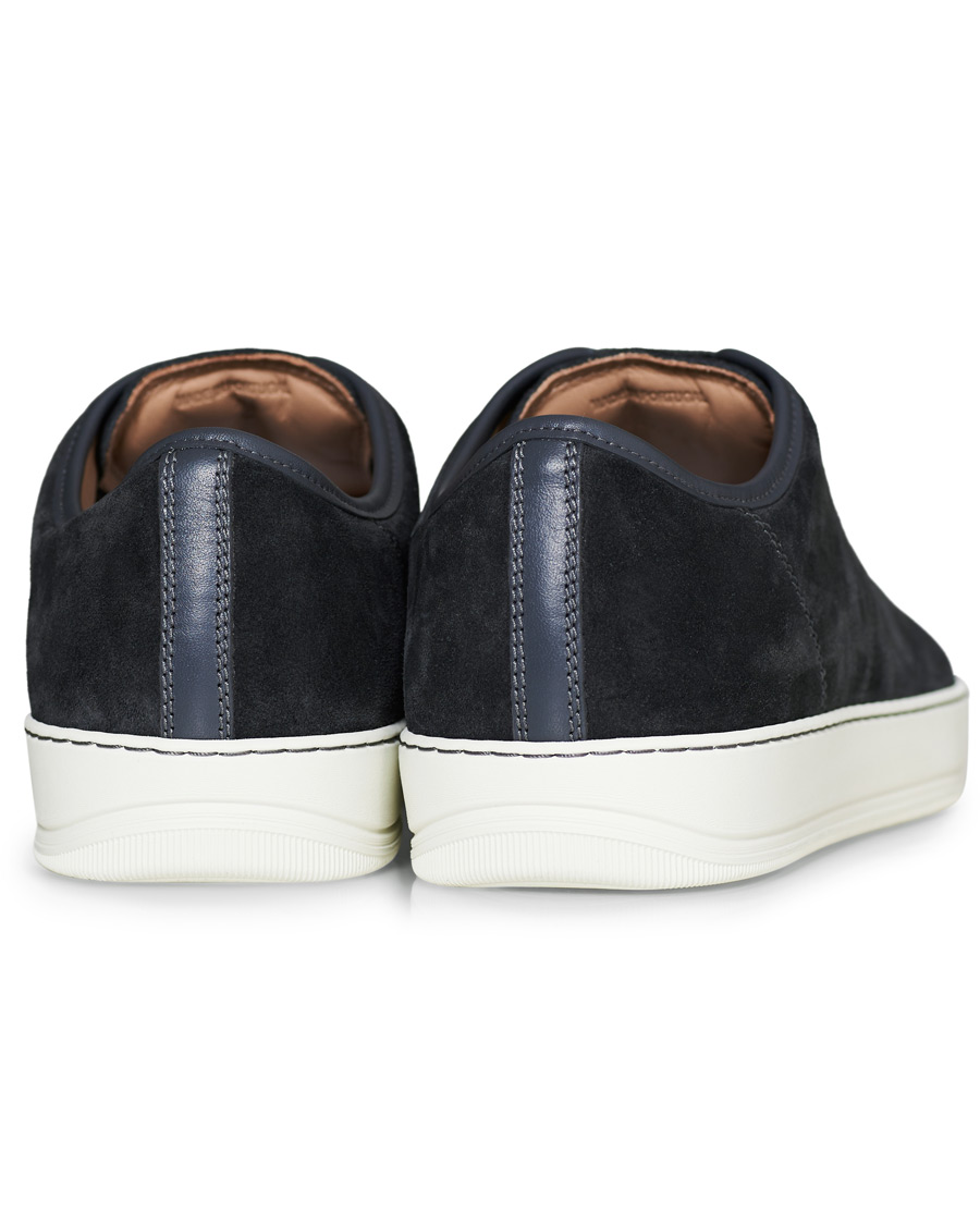 Herre | Lanvin Patent Captoe Sneaker Grey Suede | Lanvin | Patent Captoe Sneaker Grey Suede