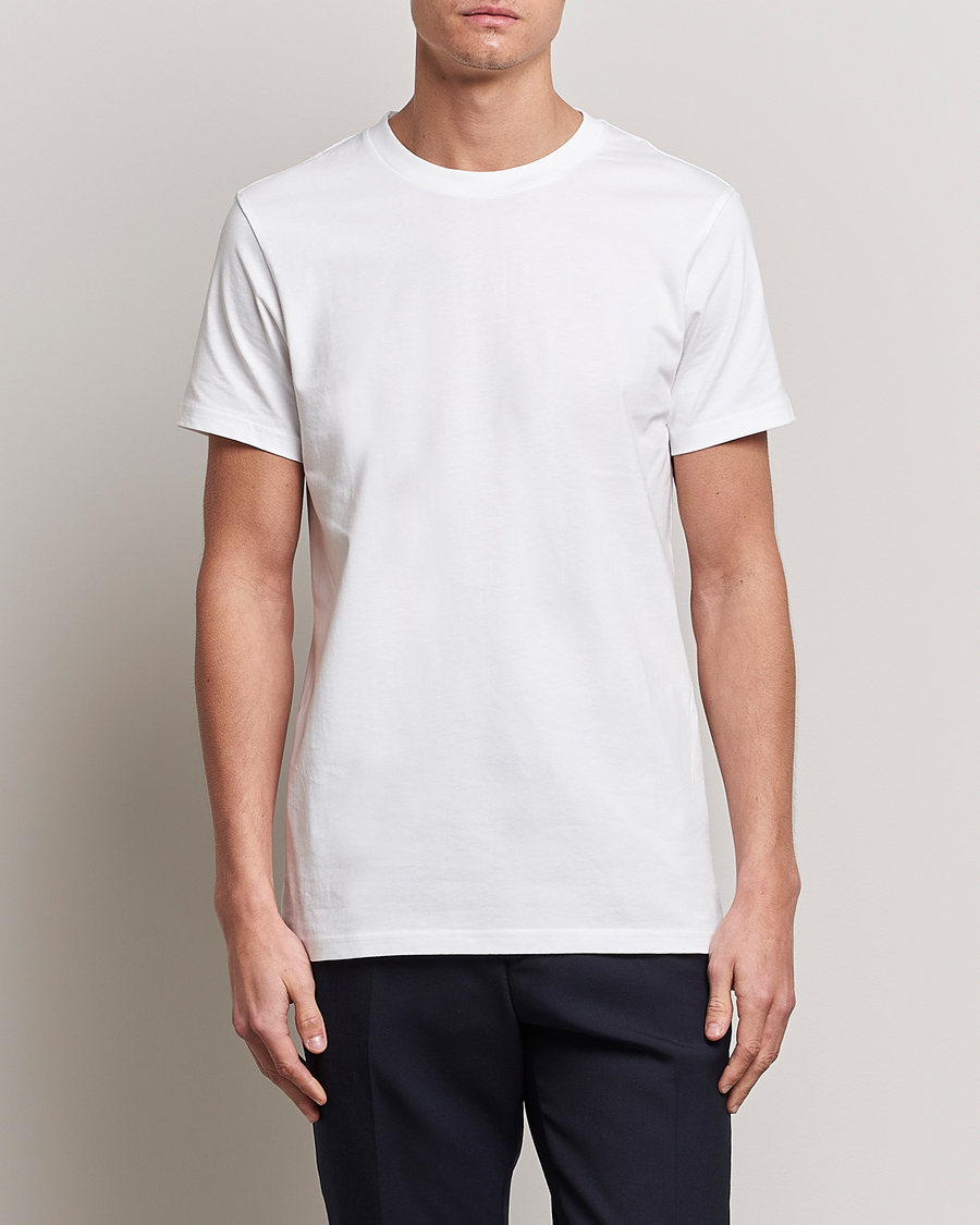 Herre | Bread & Boxers | Bread & Boxers | Heavy Cotton Crew Neck Tee White