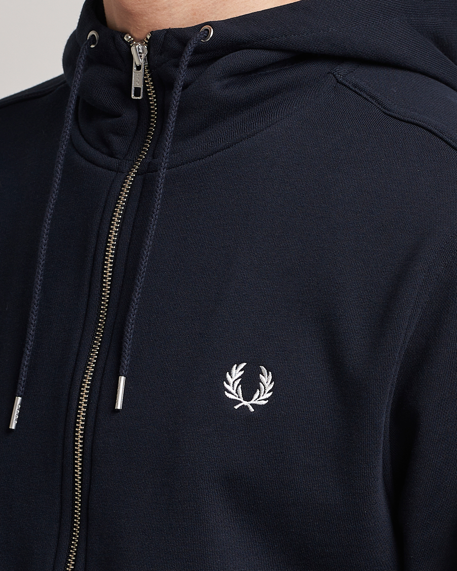 Herre | Trøjer | Fred Perry | Full Zip Hooded Sweatshirt Navy