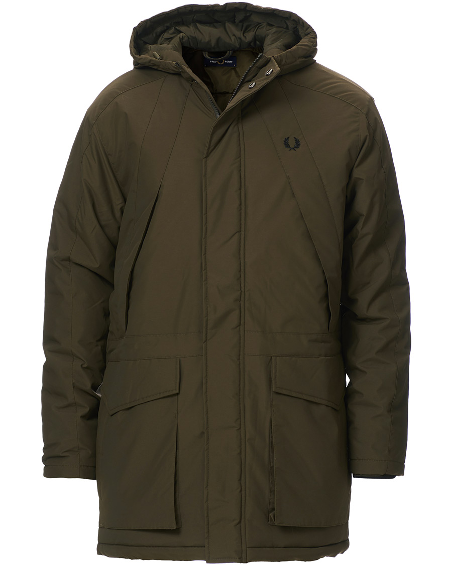 Herre | Jakker | Fred Perry | Padded Zip Parka Green