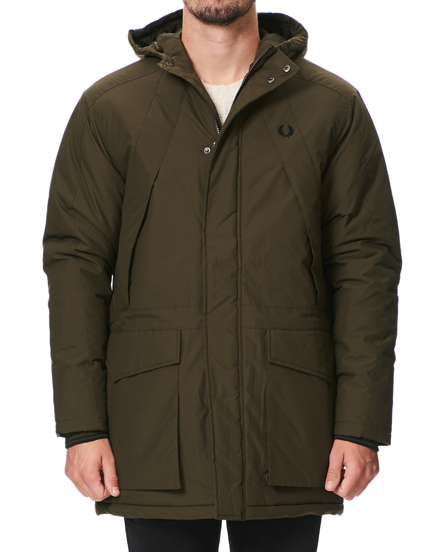 Herre | Jakker | Fred Perry | Padded Zip Parka Green