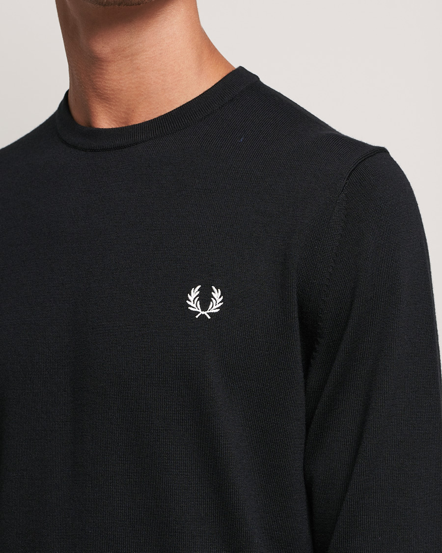 Herre | Trøjer | Fred Perry | Classic Crew Neck Jumper Black
