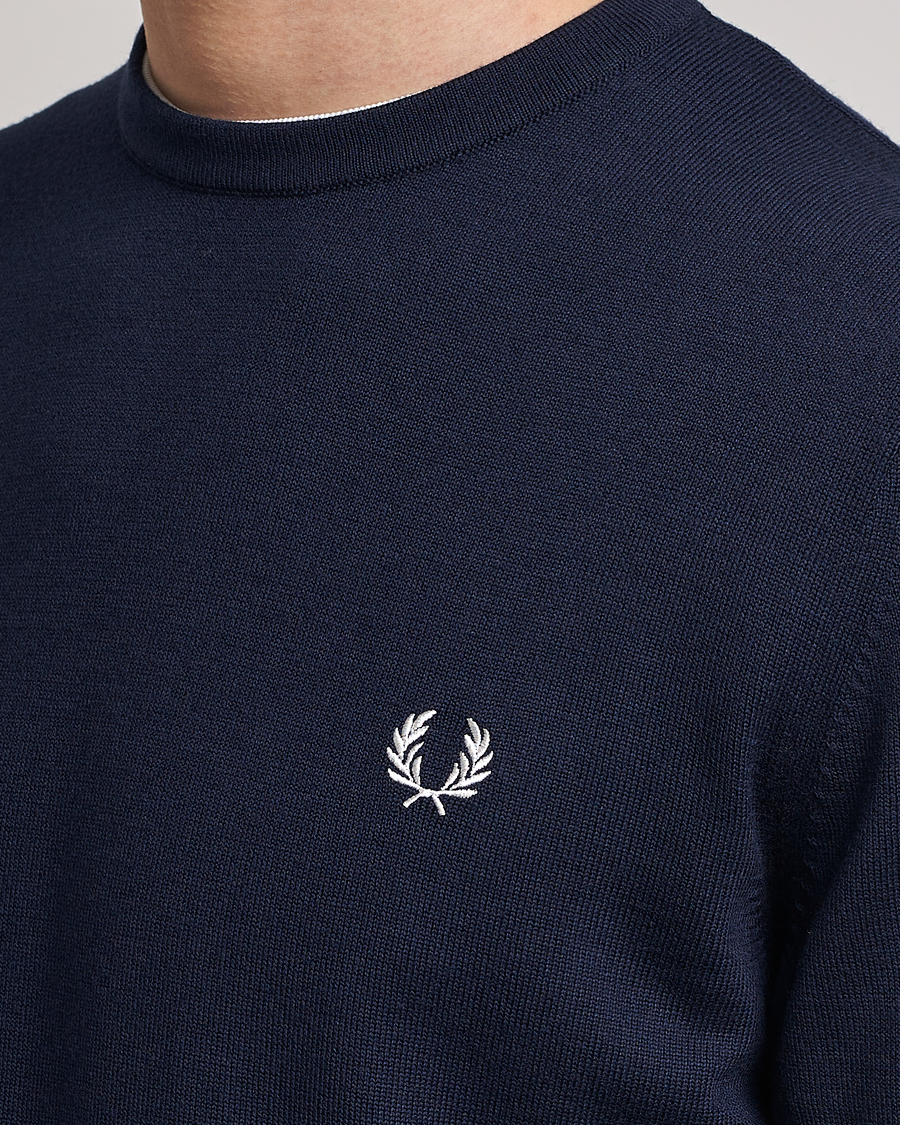 Herre | Trøjer | Fred Perry | Classic Crew Neck Jumper Navy