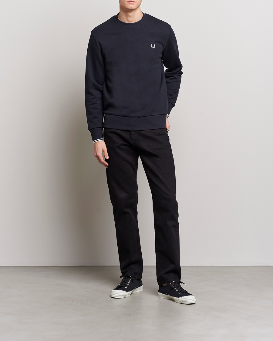 Herre | Trøjer | Fred Perry | Crew Neck Sweatshirt Navy