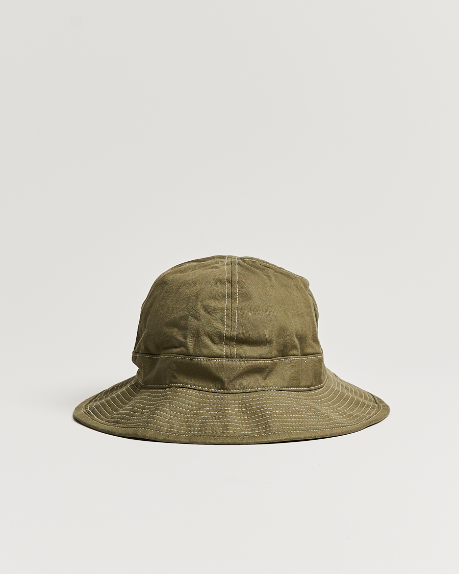 Herre | Hatte | orSlow | US Navy Hat Army Green