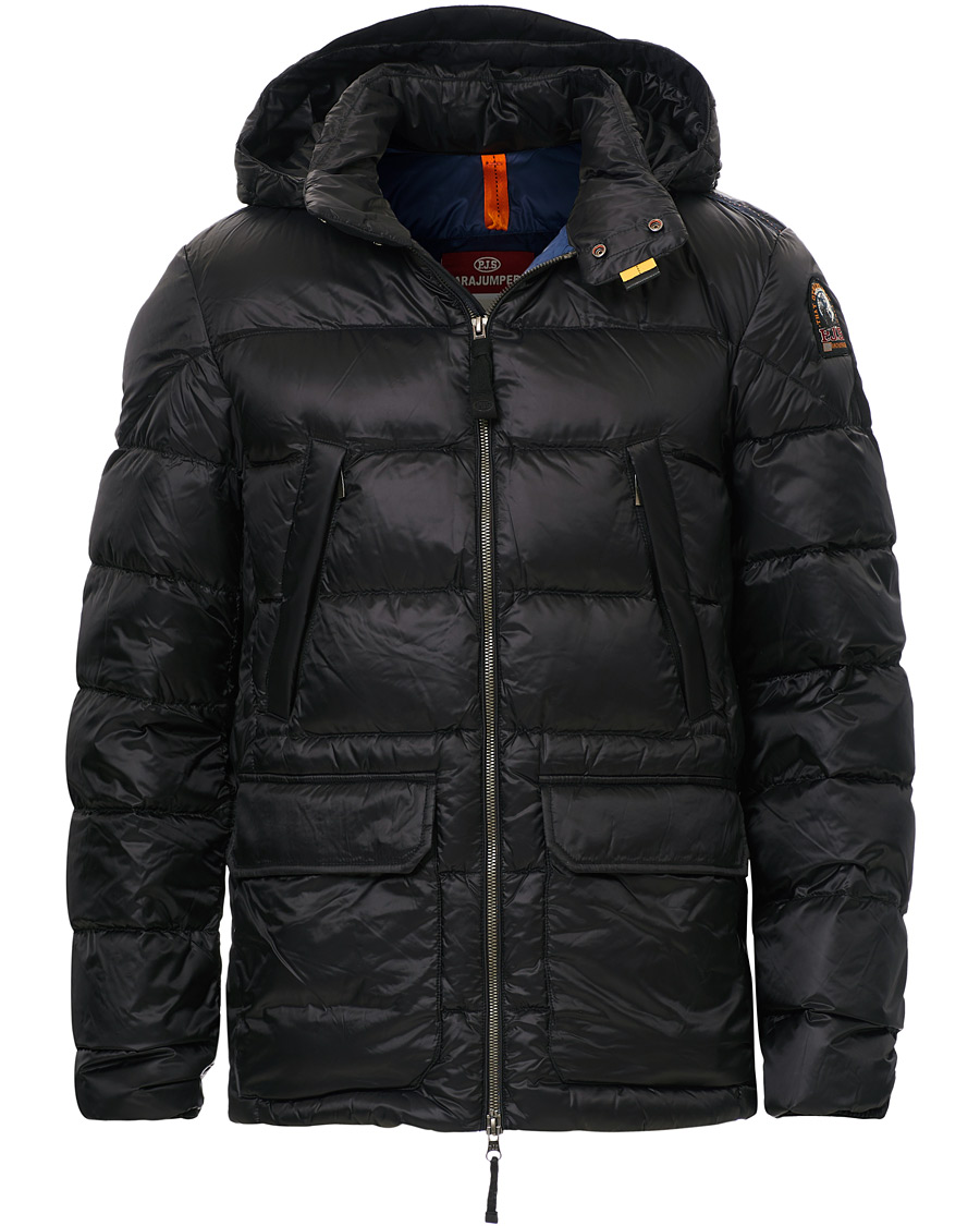 Herre | Jakker | Parajumpers | Greg High Gloss Down Hooded Jacket Black