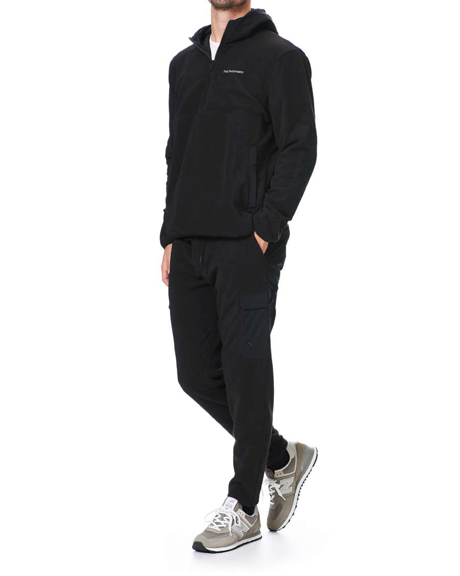 Herre | Trøjer | Peak Performance | Tech Soft Fleece Reversible Half Zip Hoodie Black