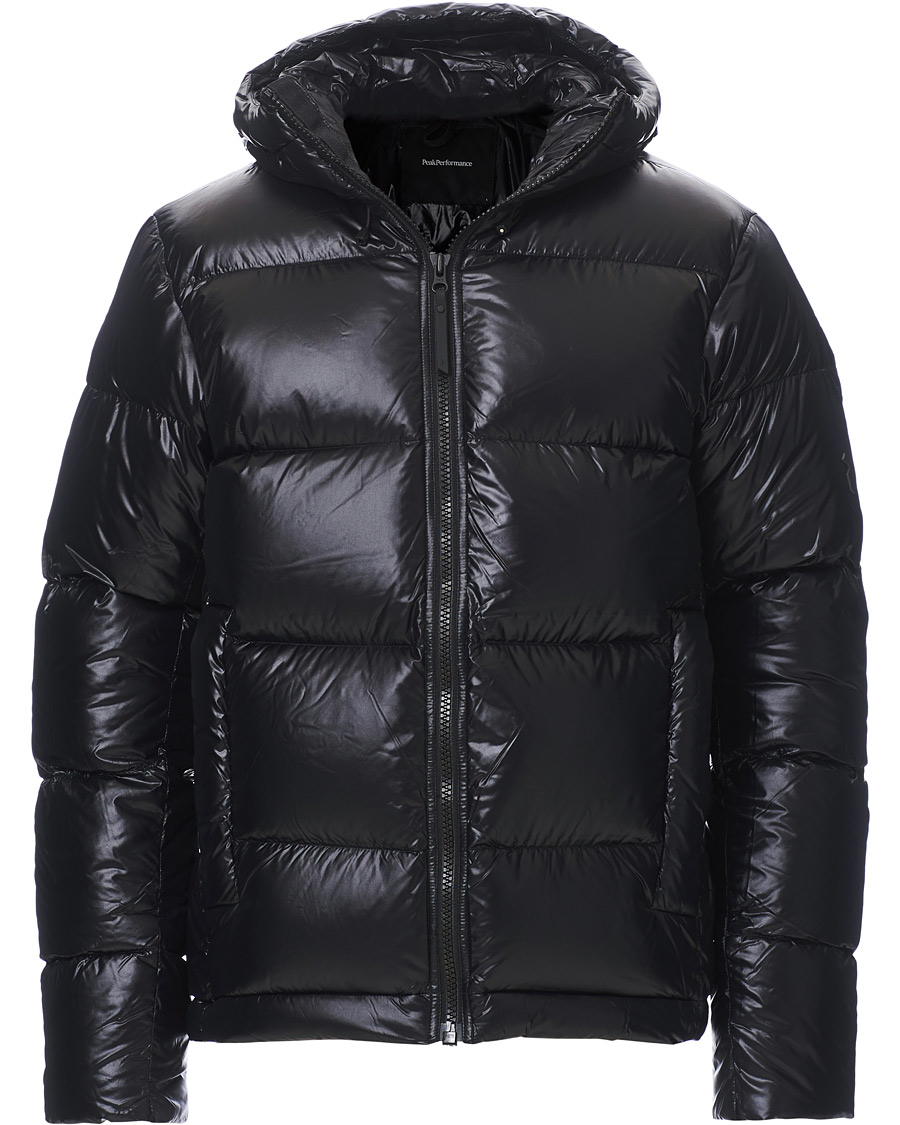 Herre | Jakker | Peak Performance | Rivel Vernis Down High Gloss Hodded Jacket Black
