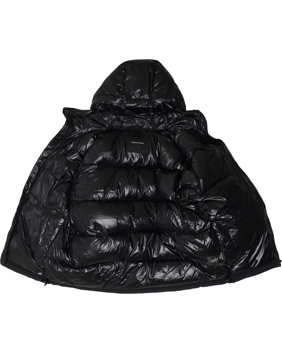 Herre | Jakker | Peak Performance | Rivel Vernis Down High Gloss Hodded Jacket Black