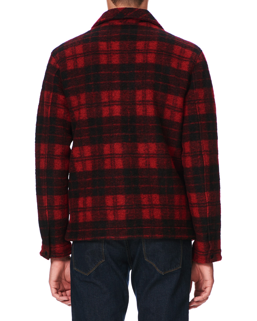 Herre | Skjorter | Peak Performance | Wool Check Overshirt Red