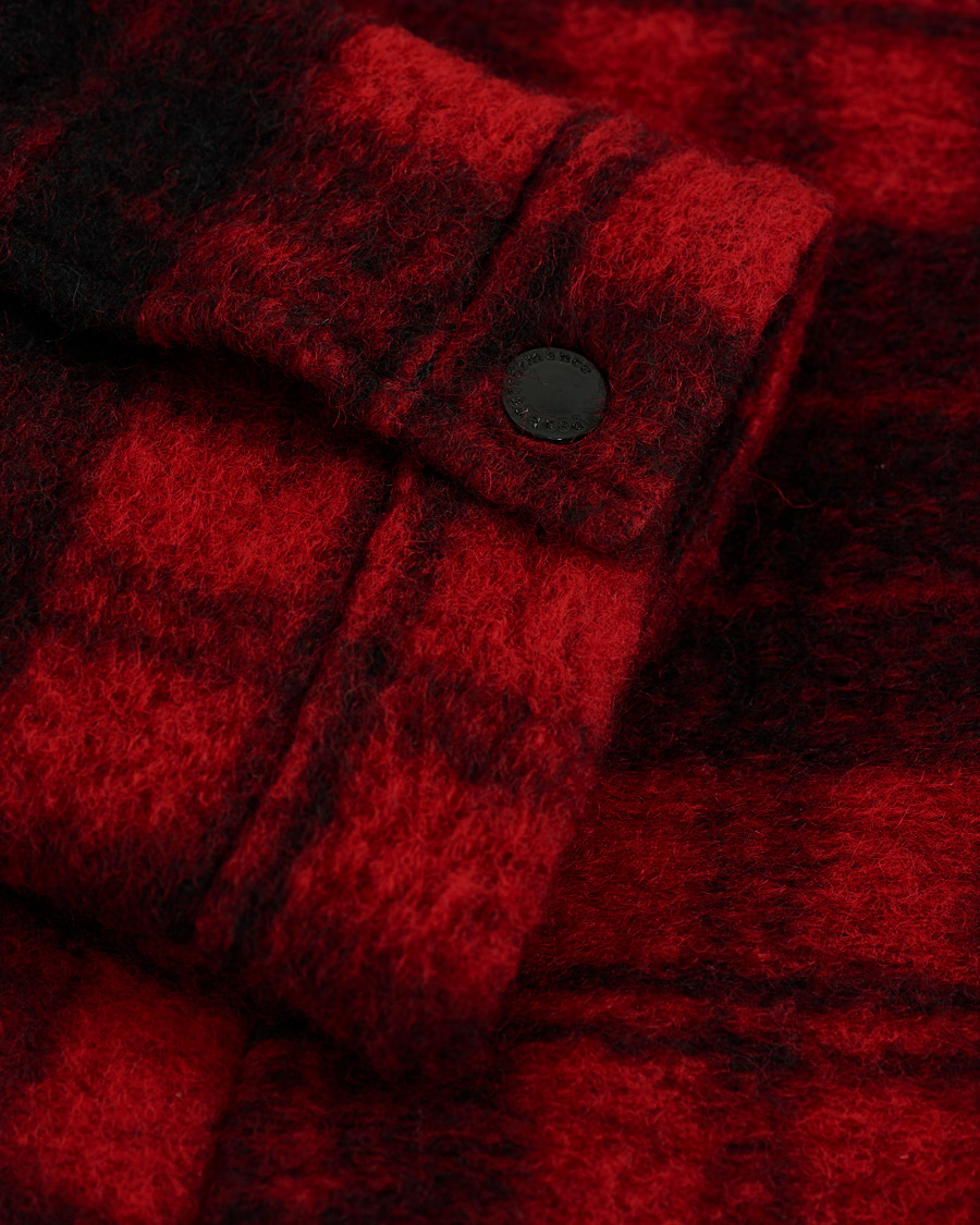 Herre | Skjorter | Peak Performance | Wool Check Overshirt Red
