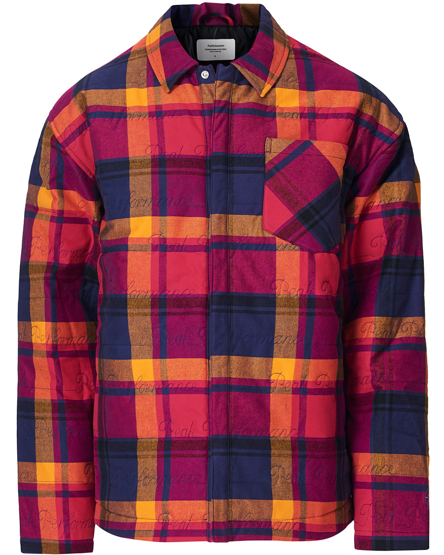 Herre | Skjorter | Peak Performance | Ben Gorham Flannel Liner Overshirt Power Pink