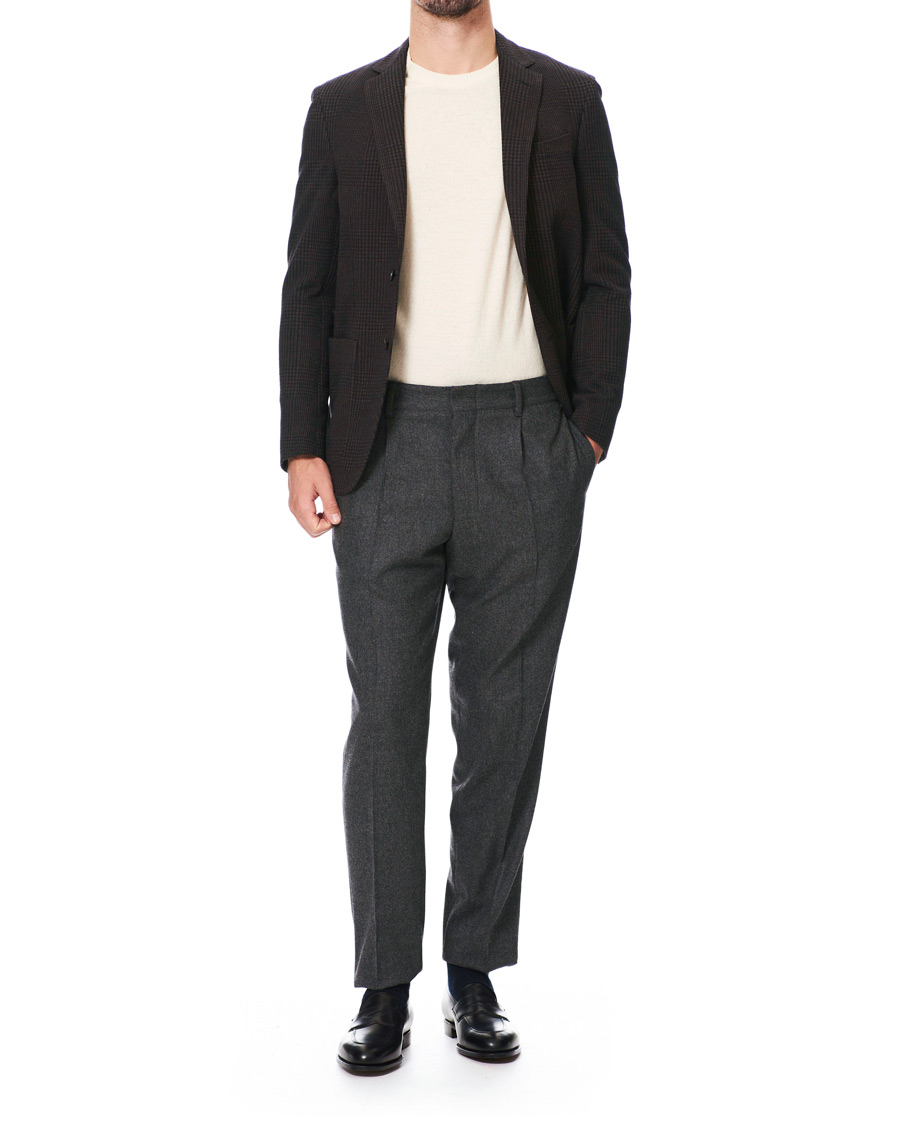 Herre | Blazere & jakker | The Gigi | Degas Wool Blend Check Blazer Dark Brown