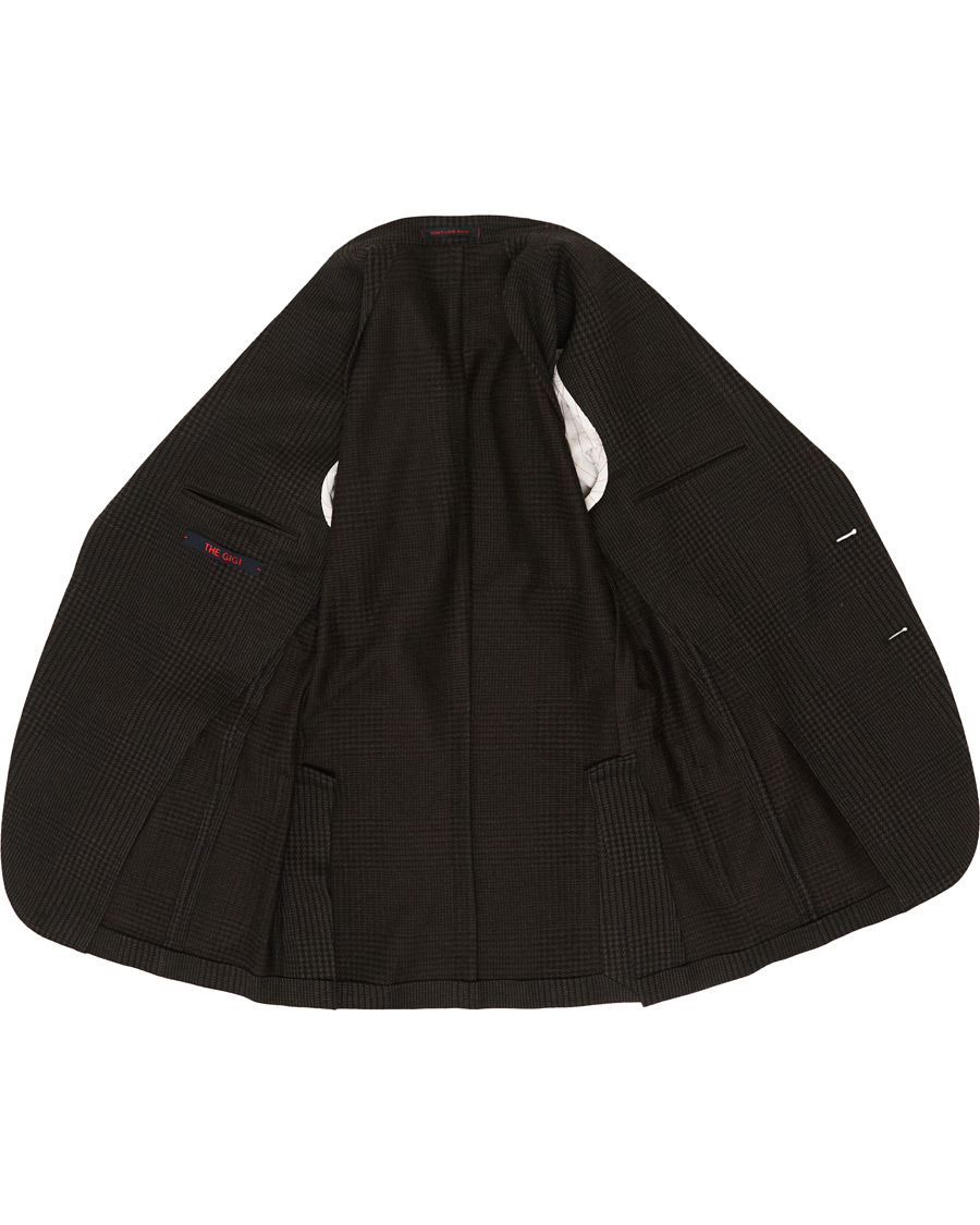 Herre | Blazere & jakker | The Gigi | Degas Wool Blend Check Blazer Dark Brown