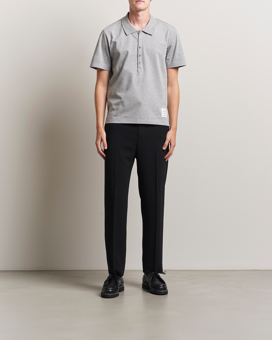 Herre | Polotrøjer | Thom Browne | Relaxed Fit Polo Light Grey