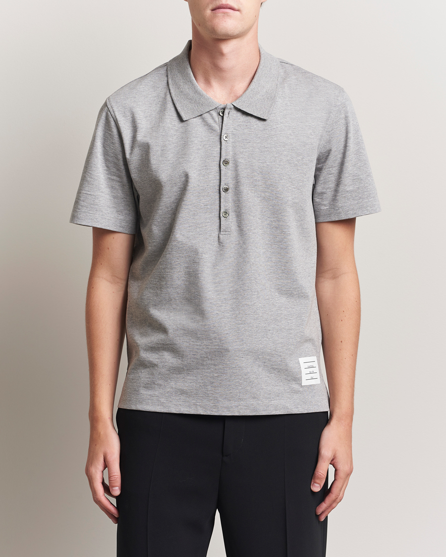 Herre | Polotrøjer | Thom Browne | Relaxed Fit Polo Light Grey
