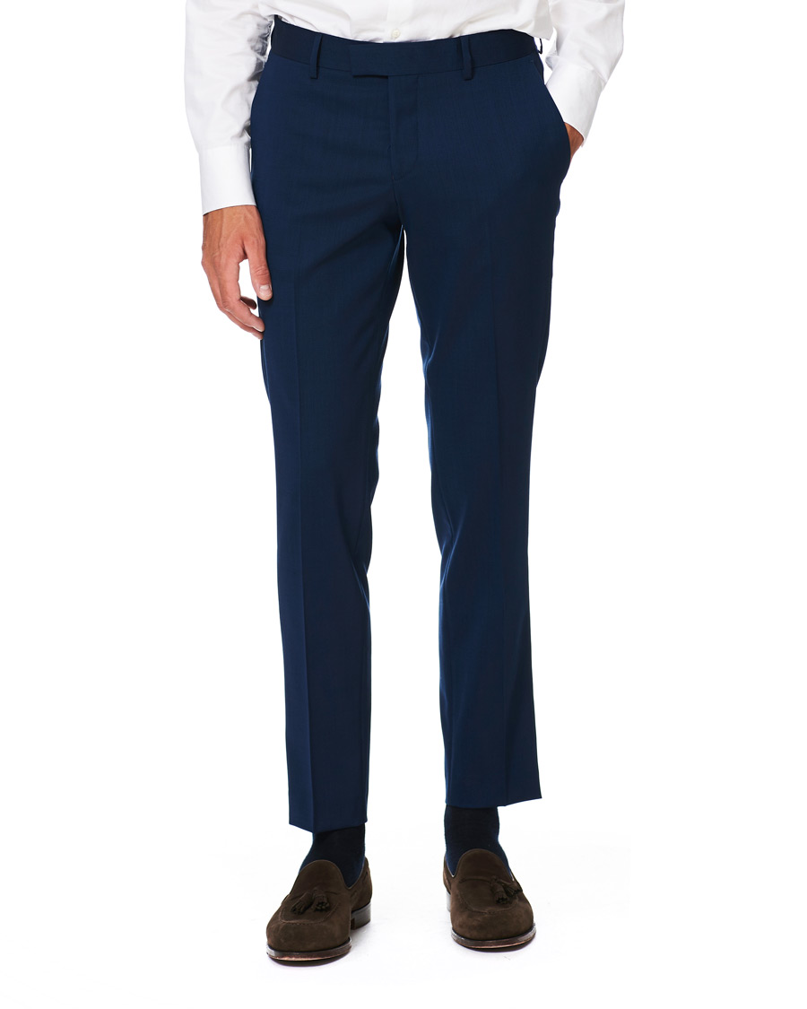 Herre | Bukser | Tiger of Sweden | Tordon Wool Suit Trousers Blue