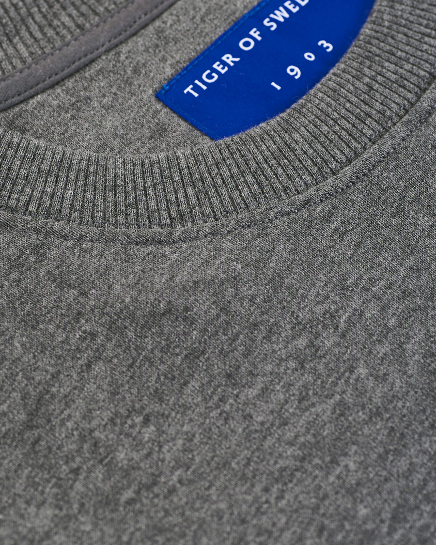 Herre | Trøjer | Tiger of Sweden | Movement Malham Sweatshirt Medium Grey Melange