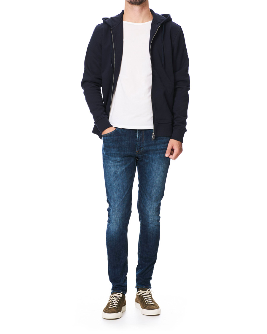 Herre | Trøjer | Tiger of Sweden | Movement Namir Full Zip Hoodie Blue