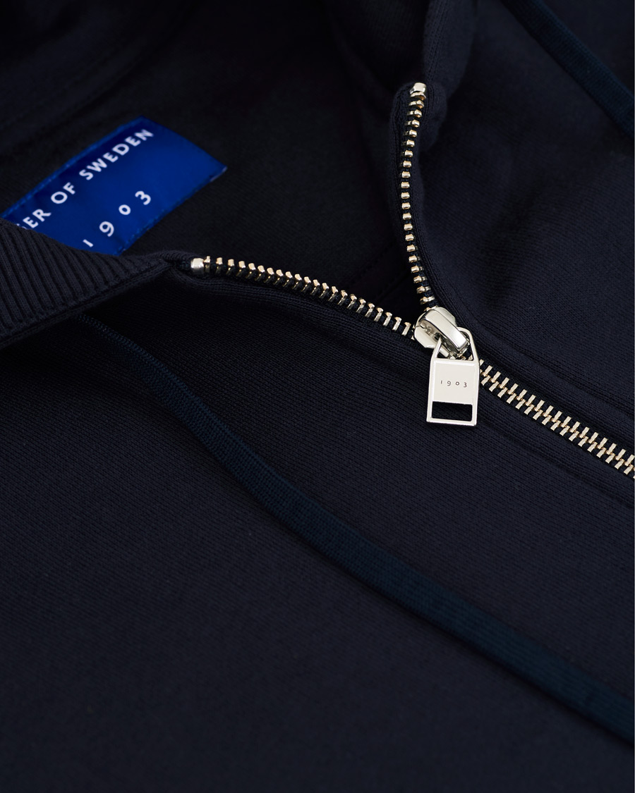 Herre | Trøjer | Tiger of Sweden | Movement Namir Full Zip Hoodie Blue
