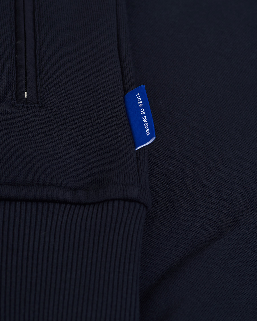 Herre | Trøjer | Tiger of Sweden | Movement Namir Full Zip Hoodie Blue