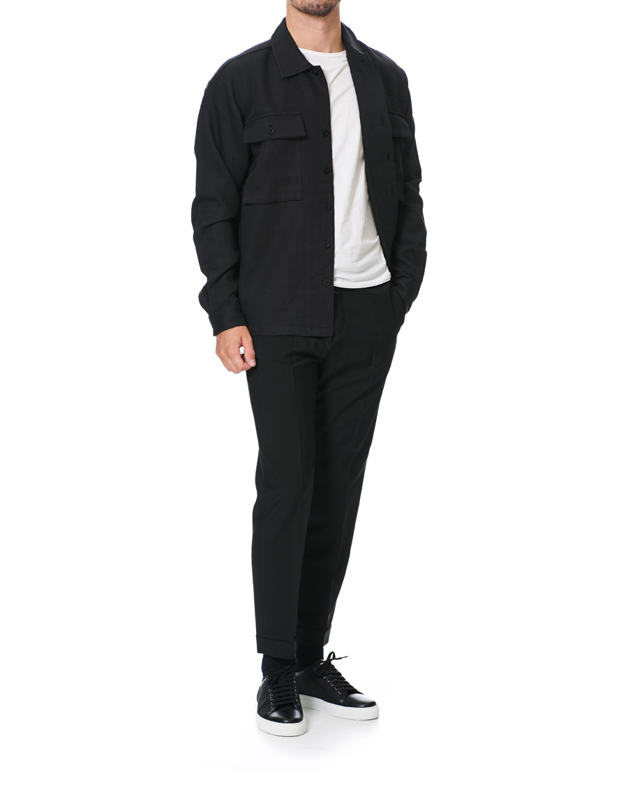 Herre | Bukser | Tiger of Sweden | Travin Drawstring Wool/Mohair Trousers Black