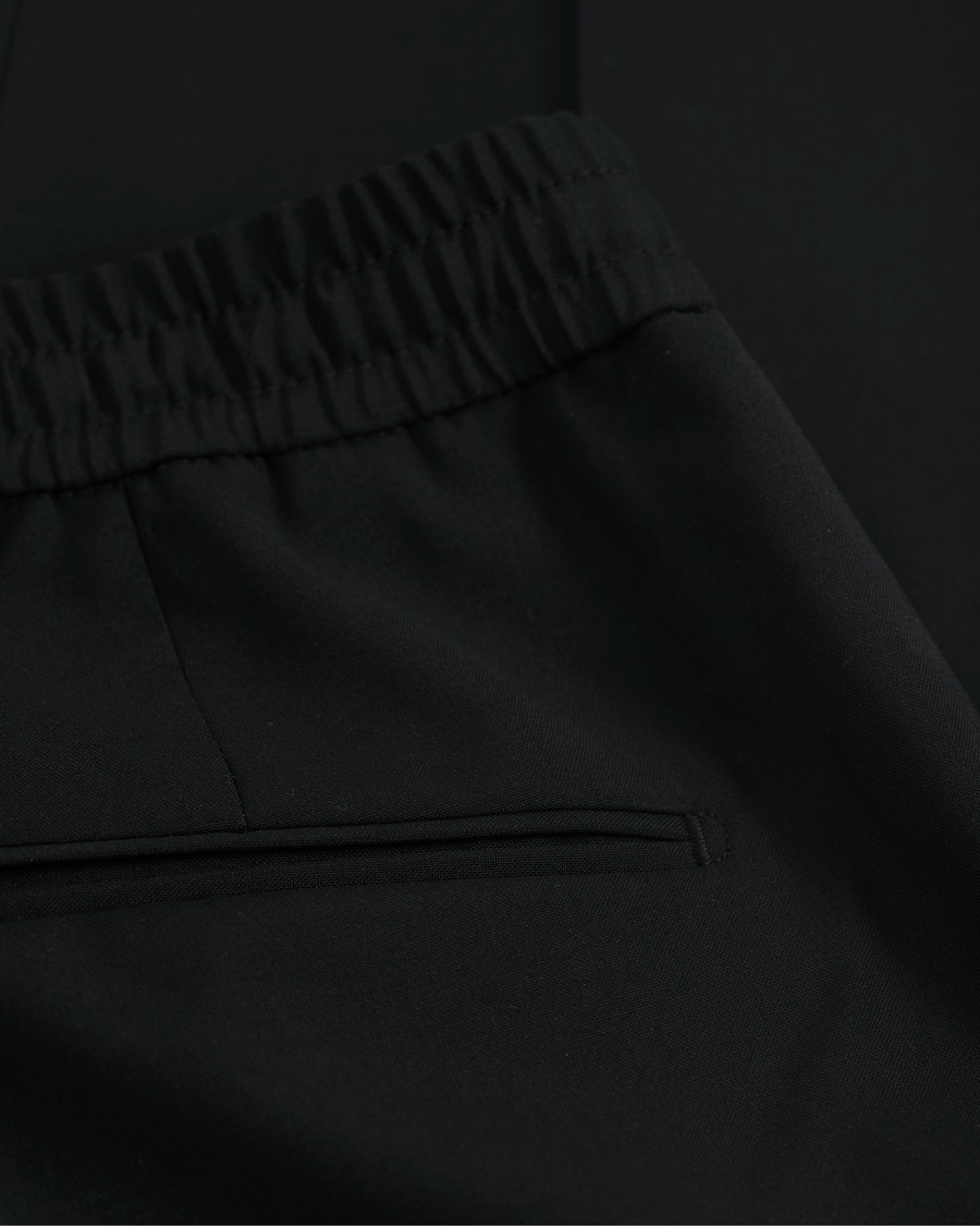 Herre | Bukser | Tiger of Sweden | Travin Drawstring Wool/Mohair Trousers Black