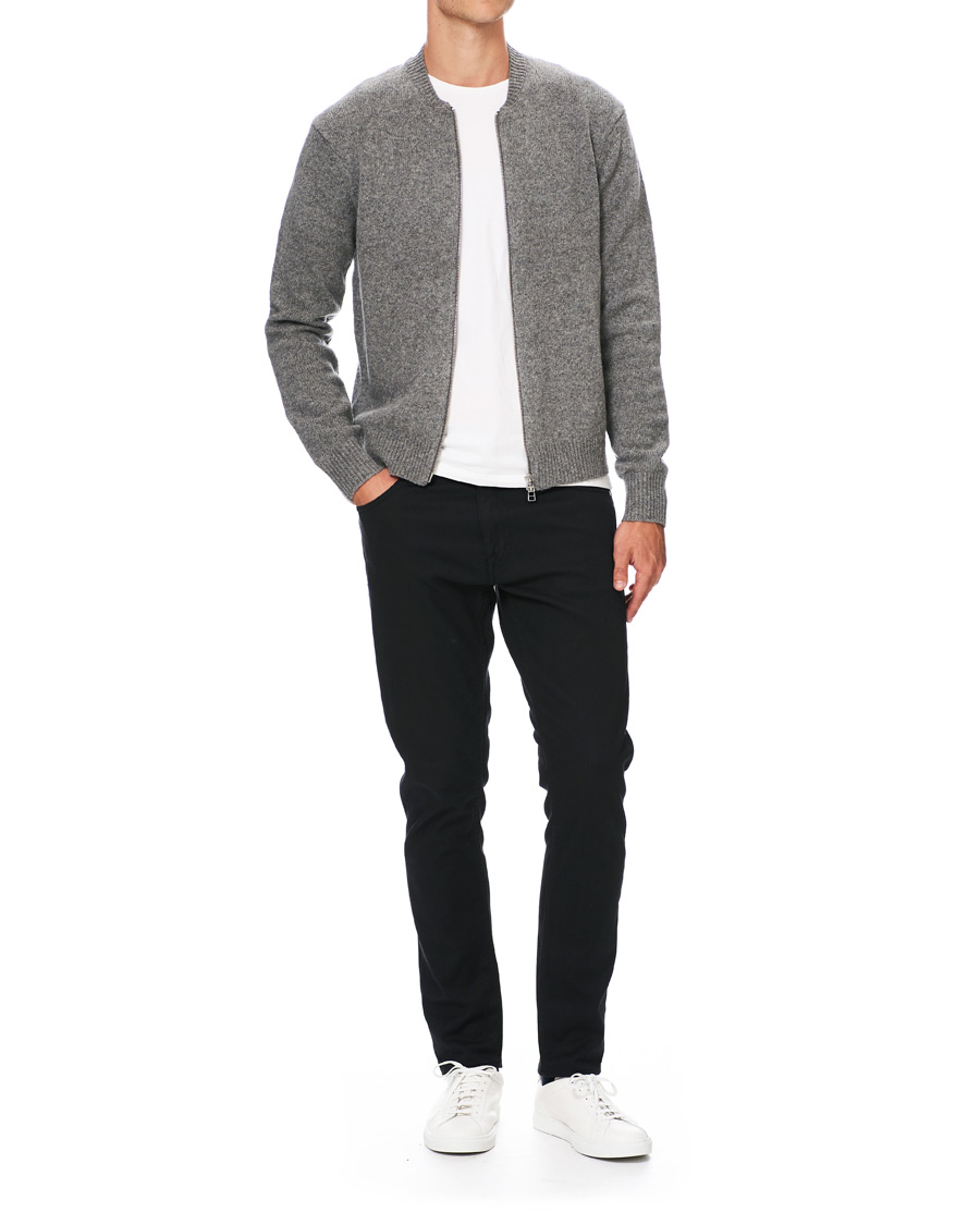 Herre | Trøjer | Tiger of Sweden | Morchella Wool Full Zip Grey