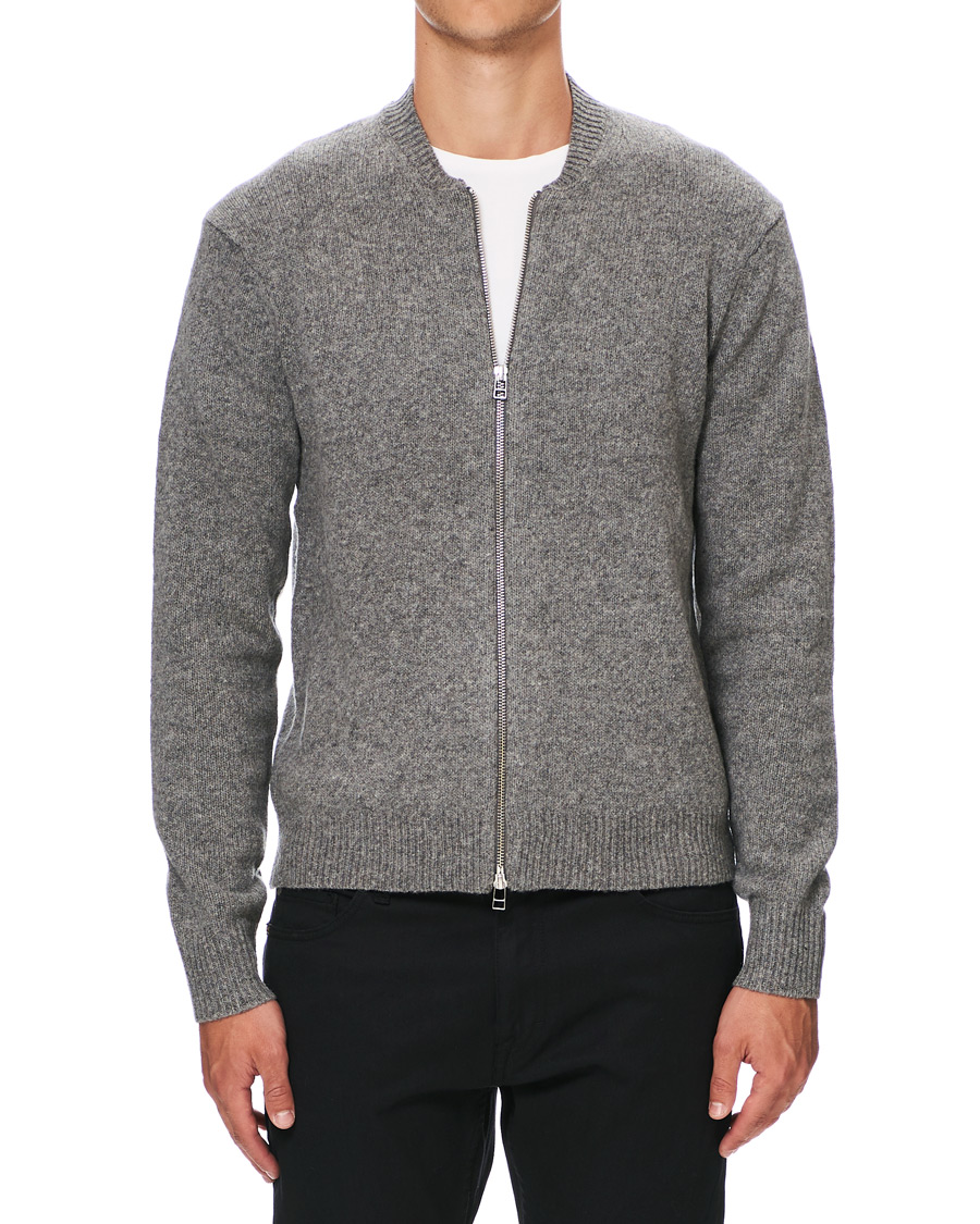 Herre | Trøjer | Tiger of Sweden | Morchella Wool Full Zip Grey