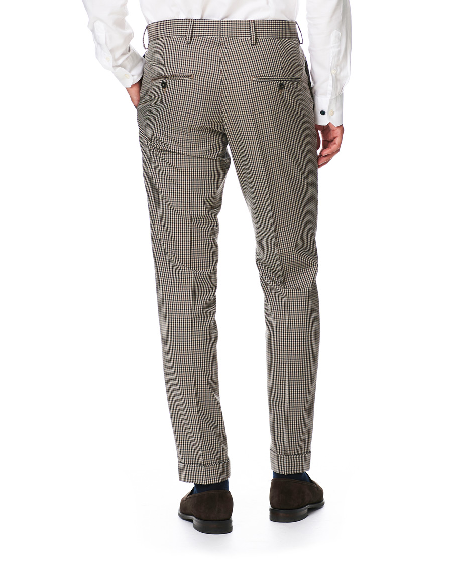 Herre | Bukser | Tiger of Sweden | Tillman Checked Trousers Beige