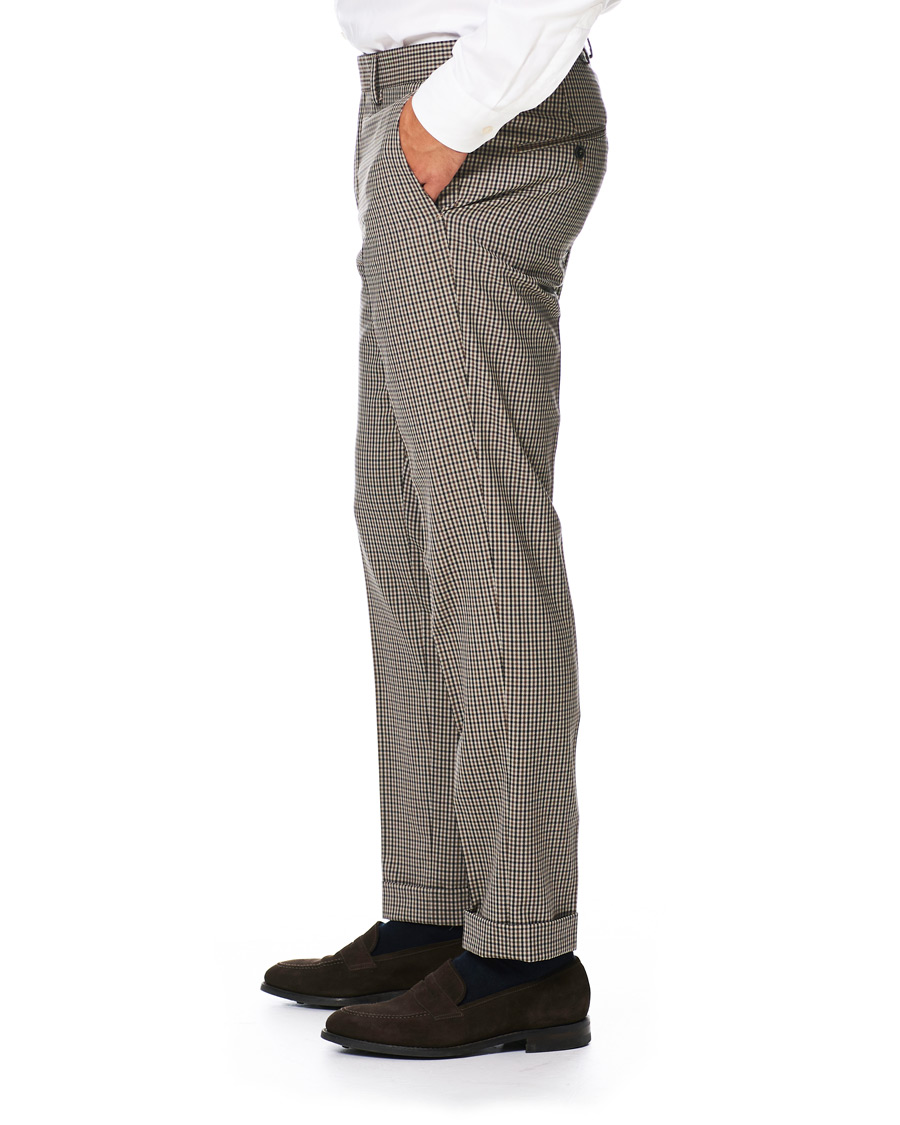 Herre | Bukser | Tiger of Sweden | Tillman Checked Trousers Beige