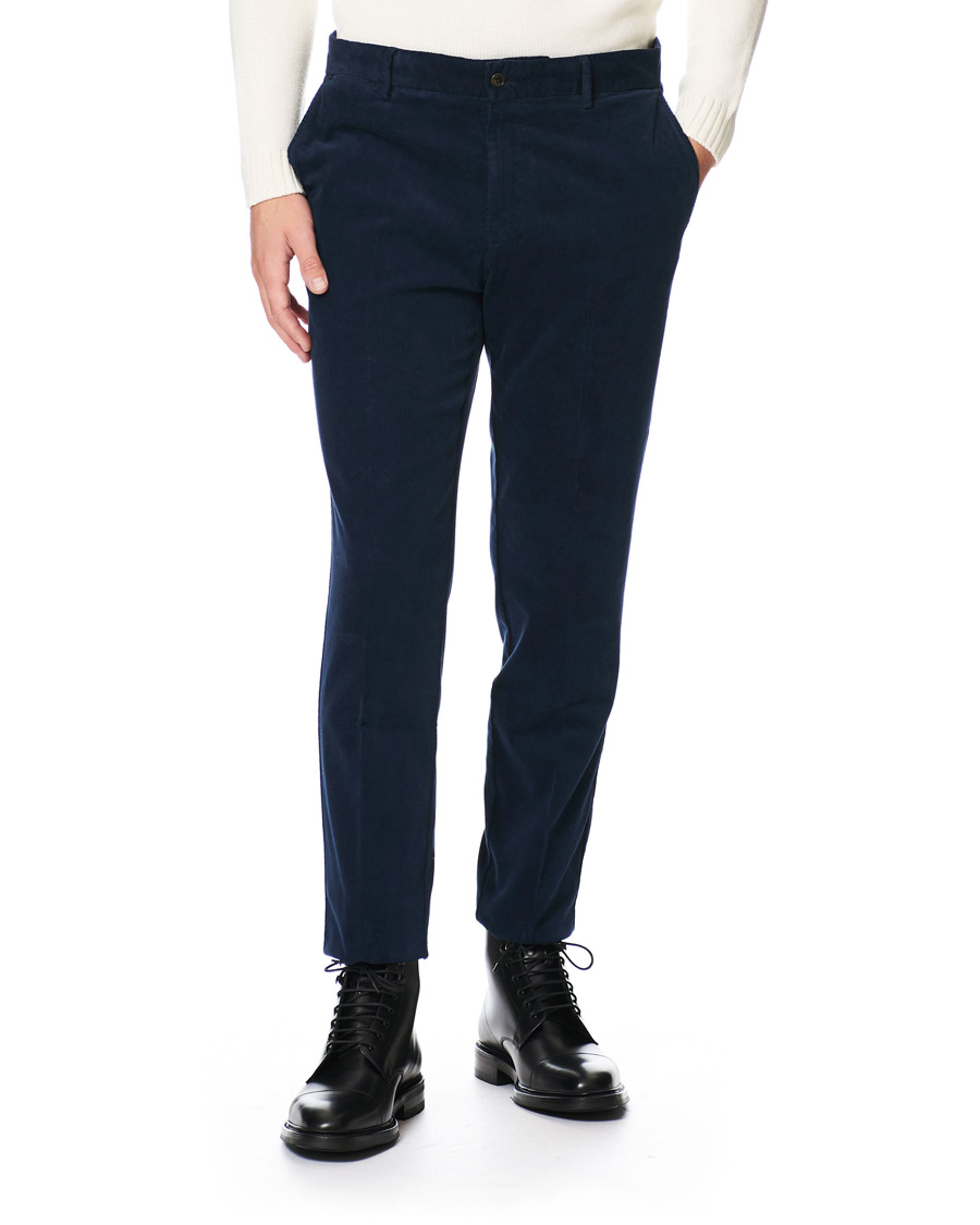 Herre | Bukser | Tiger of Sweden | Truman Corduroy Trousers Navy
