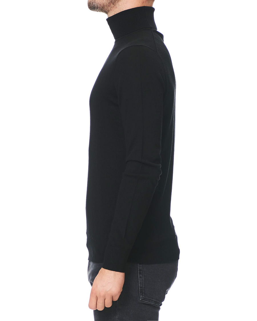 Herre | Trøjer | Tiger of Sweden | Neville Extra Fine Merino Polo Black