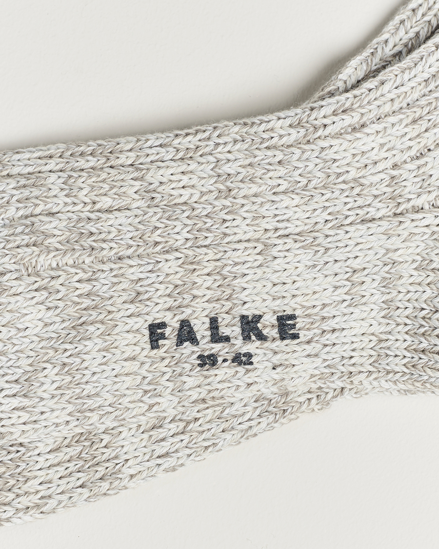 Herre |  | Falke | Brooklyn Cotton Sock Light Grey