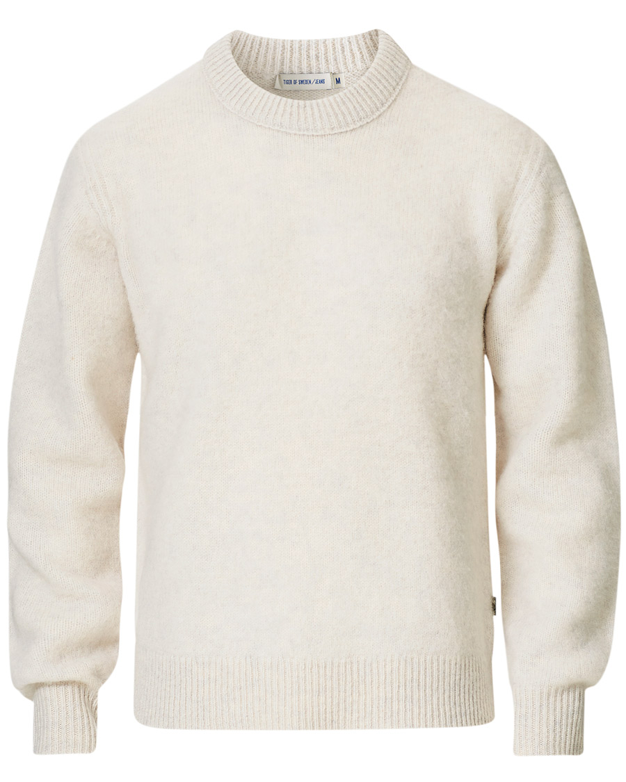 Herre | Trøjer | Tiger of Sweden Jeans | Prowler Knitted Crew Neck White
