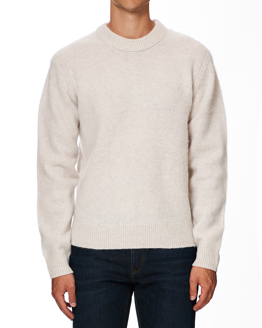 Herre | Trøjer | Tiger of Sweden Jeans | Prowler Knitted Crew Neck White