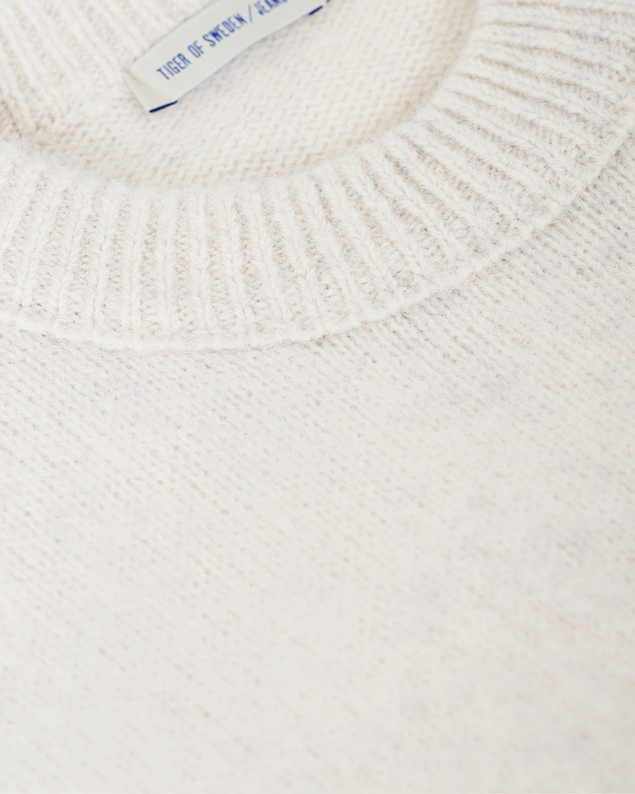 Herre | Trøjer | Tiger of Sweden Jeans | Prowler Knitted Crew Neck White