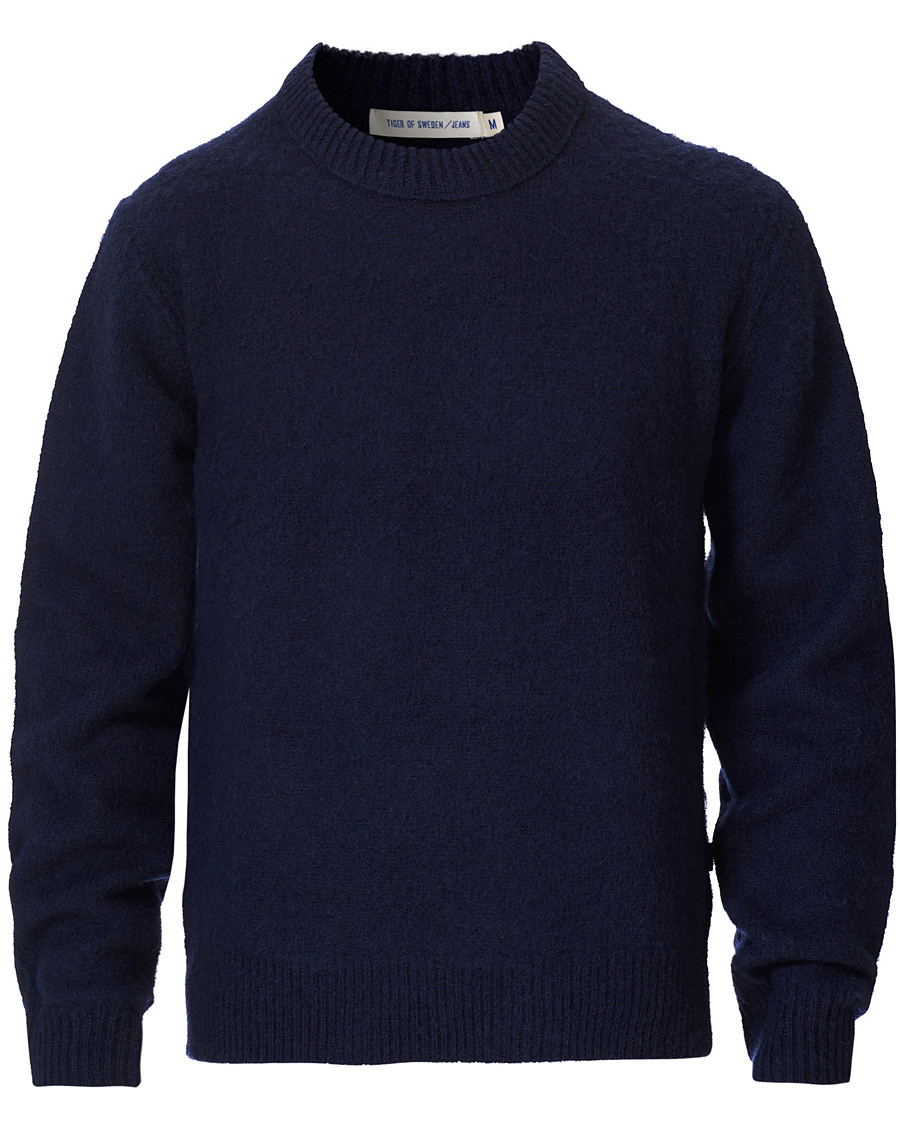 Herre | Trøjer | Tiger of Sweden Jeans | Prowler Knitted Crew Neck Blue