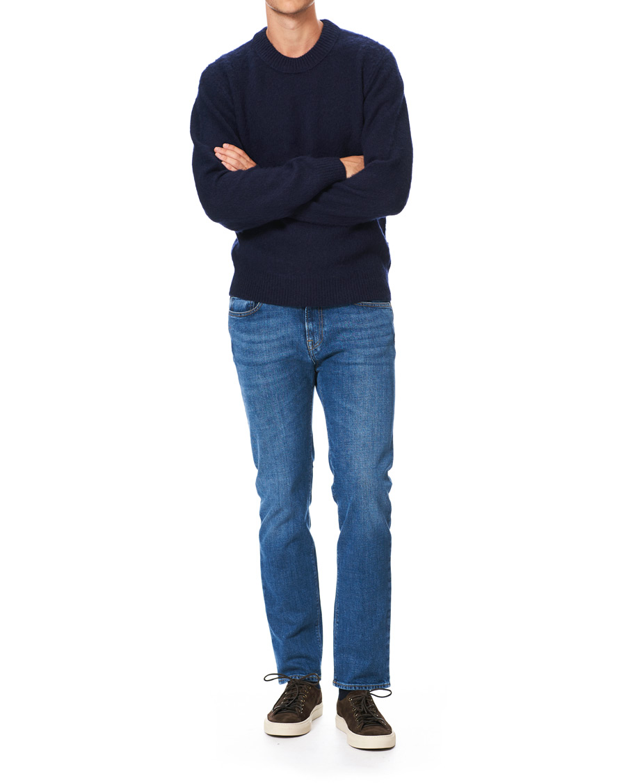 Herre | Trøjer | Tiger of Sweden Jeans | Prowler Knitted Crew Neck Blue