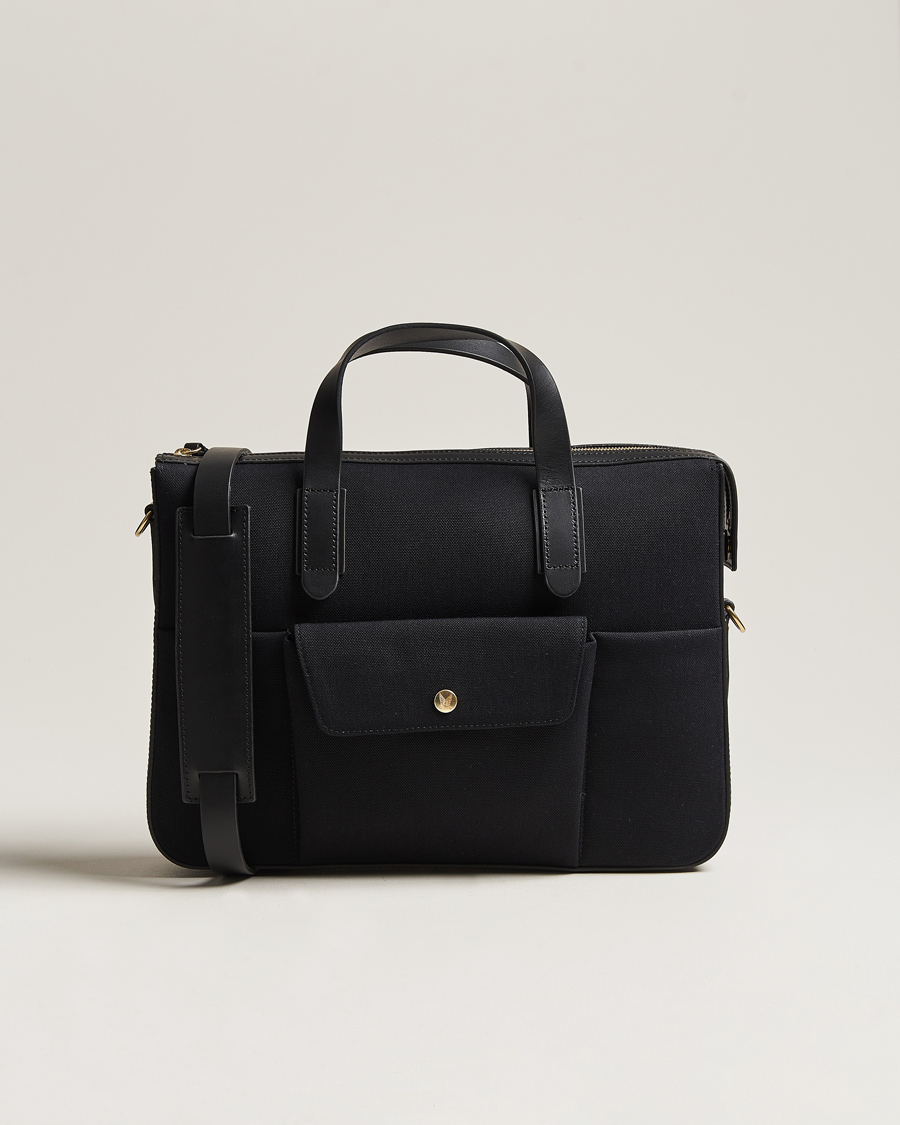 Herre | Mismo M/S Canvas Briefcase Coal/Black | Mismo | M/S Canvas Briefcase Coal/Black