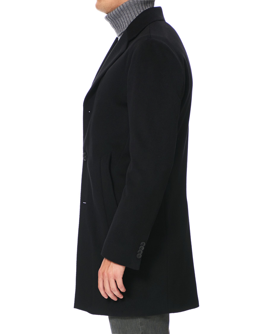 Herre | Jakker | Oscar Jacobson | Storvik Wool/Cashmere Coat Black