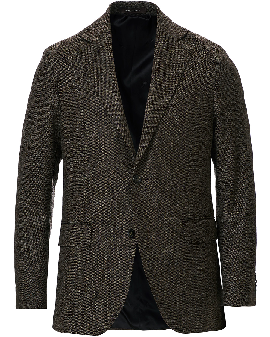 Herre | Blazere & jakker | Oscar Jacobson | Fogerty Yorkshire Tweed By Moon Blazer Brown