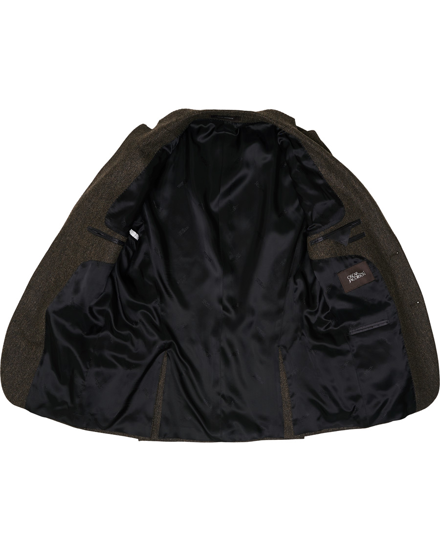 Herre | Blazere & jakker | Oscar Jacobson | Fogerty Yorkshire Tweed By Moon Blazer Brown