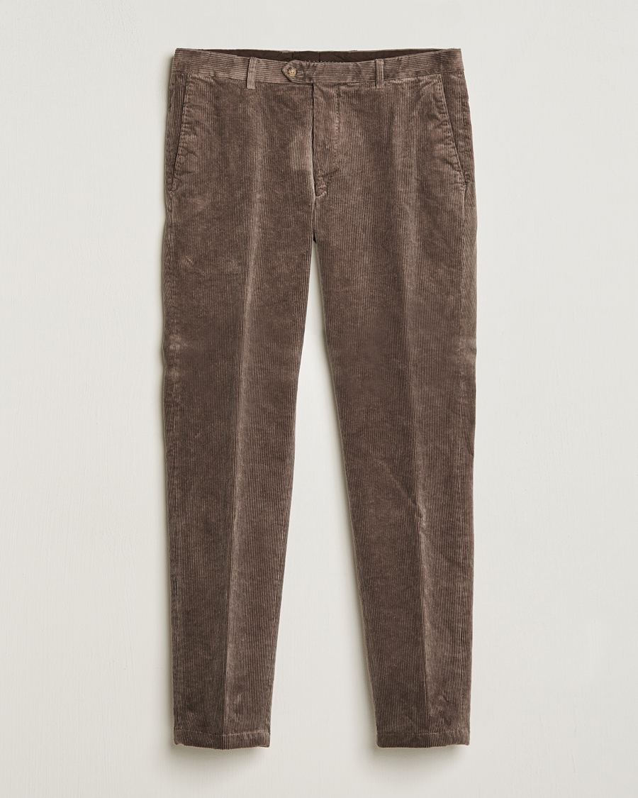 Herre | Bukser | Oscar Jacobson | Denz Corduroy Trousers Nutmeg