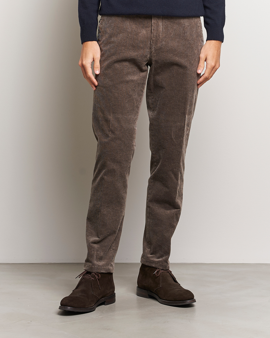 Herre | Bukser | Oscar Jacobson | Denz Corduroy Trousers Nutmeg